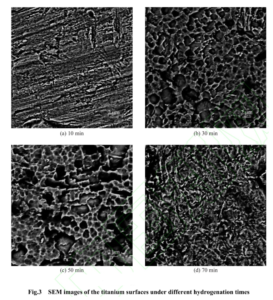 Multi-stage pickling process for titanium materials. The image shows titanium plates progressing through acid baths with controlled parameters for efficient oxide removal.