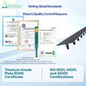 Ehisen Titanium Anode Certification Documentation