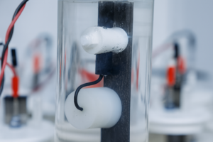 The service life of a titanium anode is a key performance metric