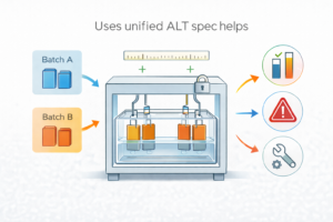 A unified ALT specification allows titanium anode batches and alternates to be tested under the same conditions, exposing early weaknesses, enabling actionable improvements, and supporting traceable engineering decisions.