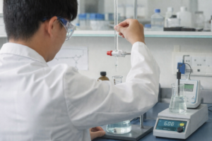 Precise electrolyte preparation under controlled temperature and pH is essential for repeatable accelerated lifetime testing and baseline consistency of titanium anodes.