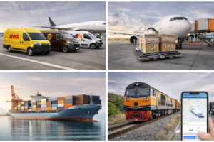 Industrial products shipped globally from China via DHL/UPS, air freight, sea freight (LCL/FCL), with flexible Incoterms and tracking support.