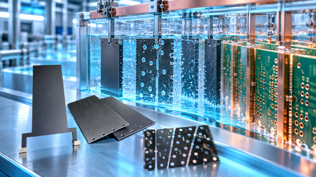 Titanium anodes for PCB copper plating and advanced electroplating applications